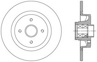 OPEN PARTS bda251130 -  Тормозной диск